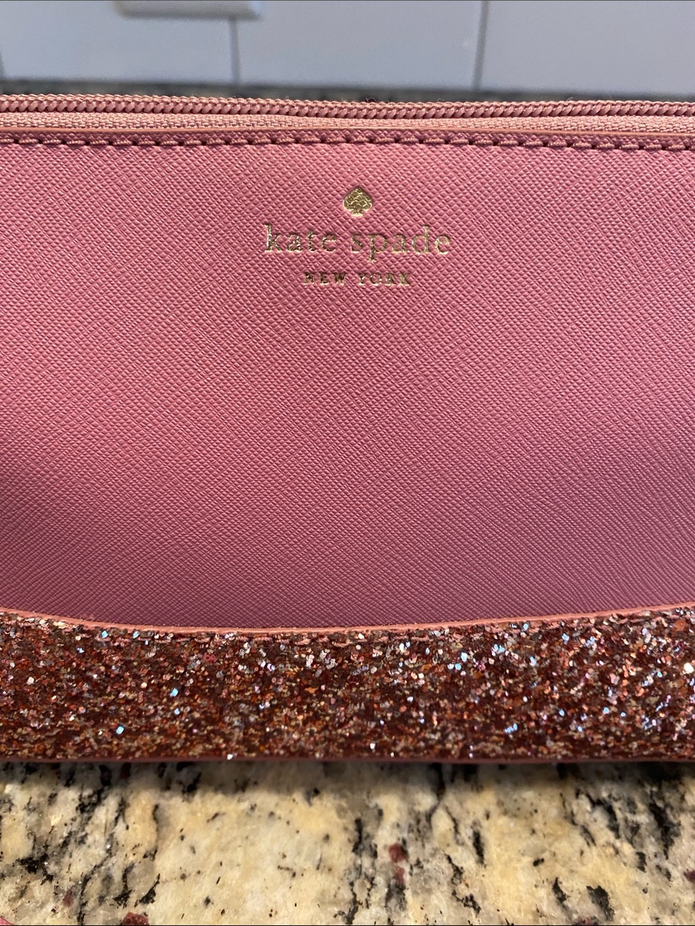 Kate Spade Pink Glitter Crossbody Bag - Picture 8 of 9